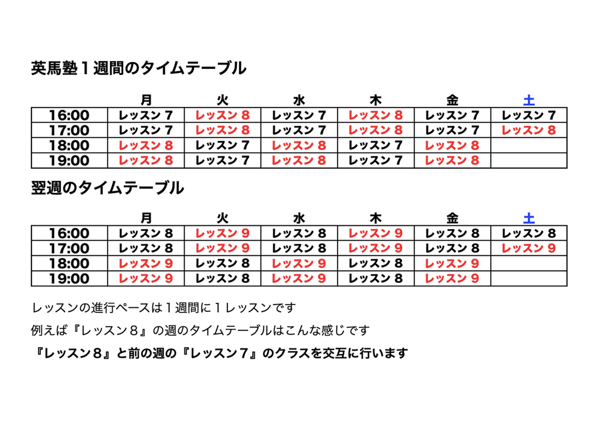 時間割